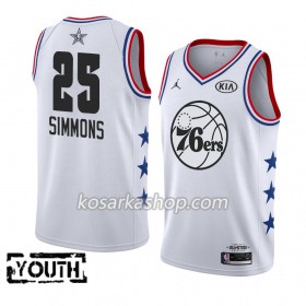 Dres Philadelphia 76ers Ben Simmons 25 2019 All-Star Jordan Brand Bijela Swingman - Dječji